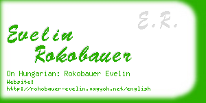 evelin rokobauer business card